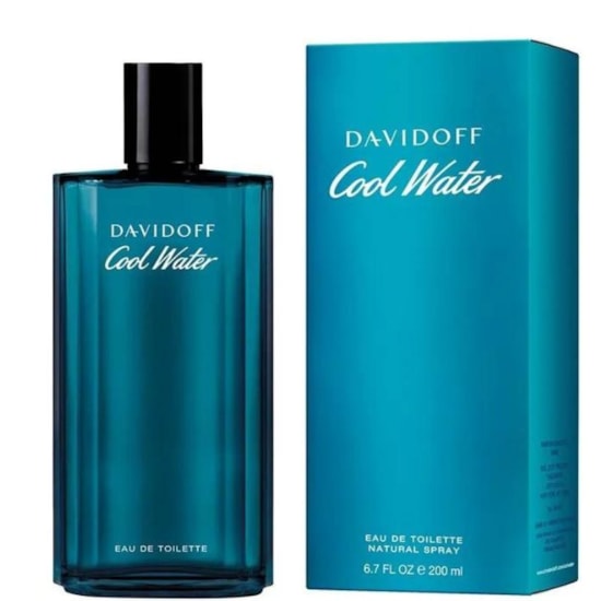 Perfume Cool Water Man - Davidoff - Masculino - Eau de Toilette - 200ml