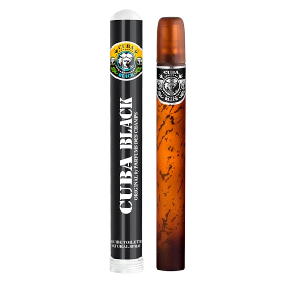 Perfume Cuba Black For Men - Cuba Paris By Parfums Des Champs - Masculino - Eau de Toilette - 35ml Perfume Cuba Black For Men - Cuba Paris By Parfums Des Champs - Masculino - Eau de Toilette - 35ml