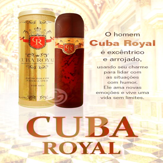 Perfume Cuba Royal Men - Cuba Paris By Parfums Des Champs - Masculino - Eau de Toilette Perfume Cuba Royal Men - Cuba Paris By Parfums Des Champs - Masculino - Eau de Toilette