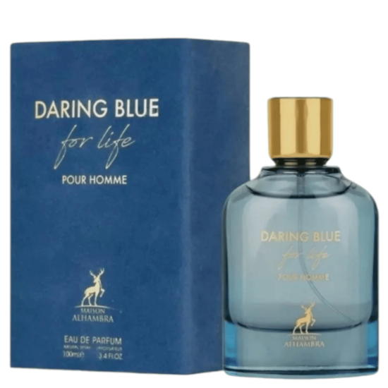 Perfume Daring Blue For Life - Alhambra - Masculino - Eau de Parfum - 100ml