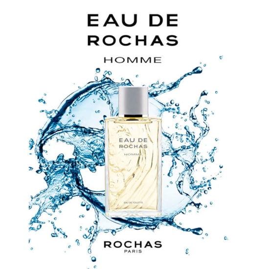 Perfume Eau de Rochas Homme - Rochas - Masculino - Eau de Toilette - 100ml Perfume Eau de Rochas Homme - Rochas - Masculino - Eau de Toilette - 100ml