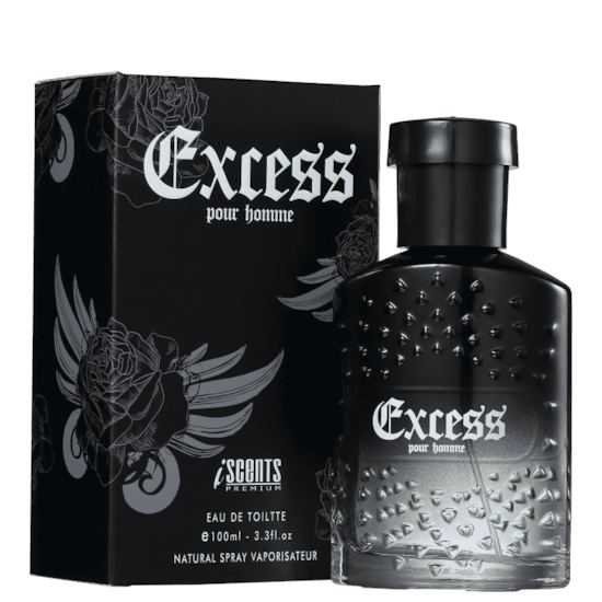 Perfume Excess Pour Homme - I-Scents - Masculino - Eau de Toilette - 100ml Perfume Excess Pour Homme - I-Scents - Masculino - Eau de Toilette - 100ml