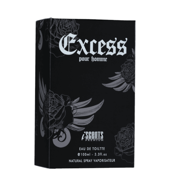 Perfume Excess Pour Homme - I-Scents - Masculino - Eau de Toilette - 100ml Perfume Excess Pour Homme - I-Scents - Masculino - Eau de Toilette - 100ml