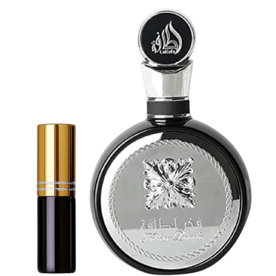 Perfume Fakhar Black Pocket - Lattafa - Masculino - Eau de Parfum - 5ml Perfume Fakhar Black Pocket - Lattafa - Masculino - Eau de Parfum - 5ml