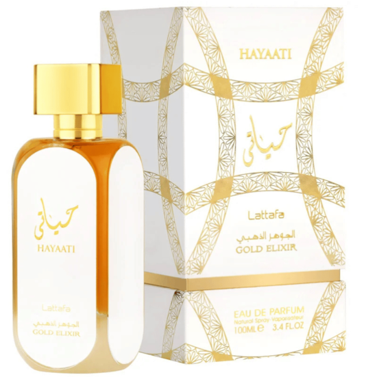 Perfume Hayaati Gold Elixir - Lattafa - Masculino - Eau de Parfum - 100ml