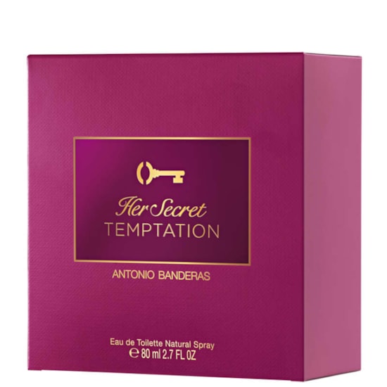 Perfume Her Secret Temptation - Antonio Banderas - Feminino - Eau de Toilette - 80ml Perfume Her Secret Temptation - Antonio Banderas - Feminino - Eau de Toilette - 80ml