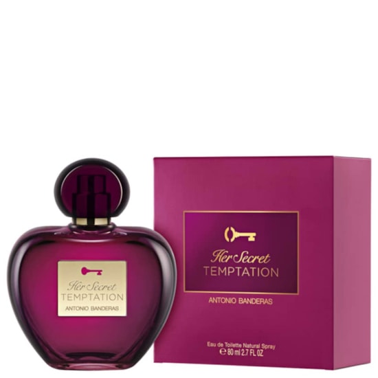 Perfume Her Secret Temptation - Antonio Banderas - Feminino - Eau de Toilette - 80ml Perfume Her Secret Temptation - Antonio Banderas - Feminino - Eau de Toilette - 80ml