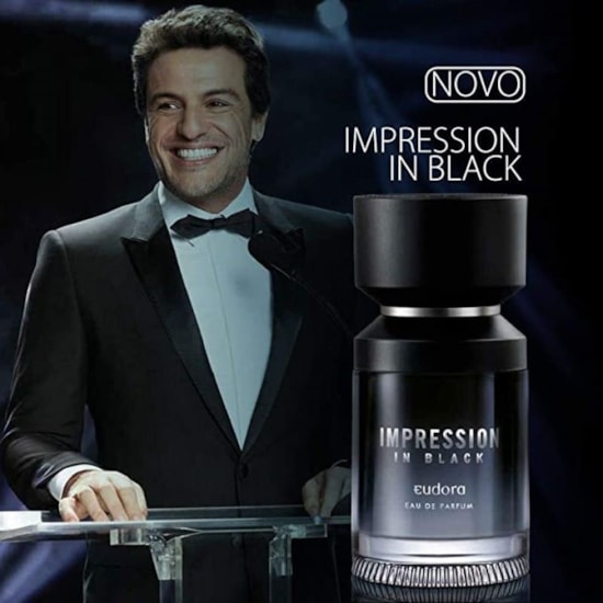 Perfume Impression In Black - Eudora - Masculino - Eau de Parfum - 100ml Perfume Impression In Black - Eudora - Masculino - Eau de Parfum - 100ml