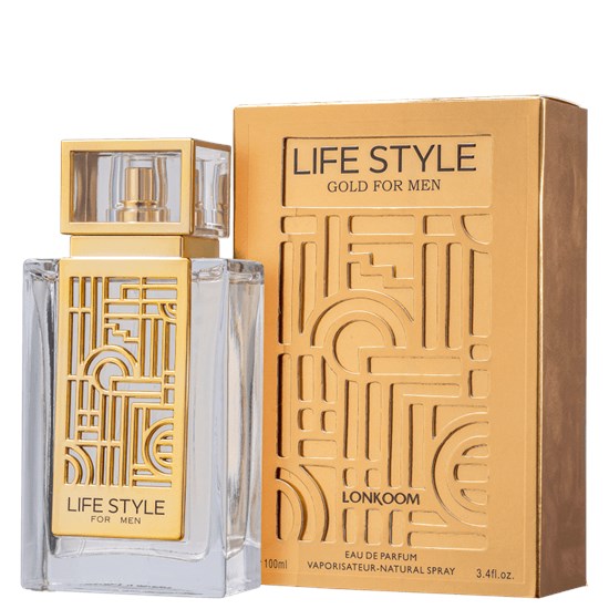 Perfume Life Style Gold For Men - Lonkoom - Masculino - Eau de Parfum - 100ml