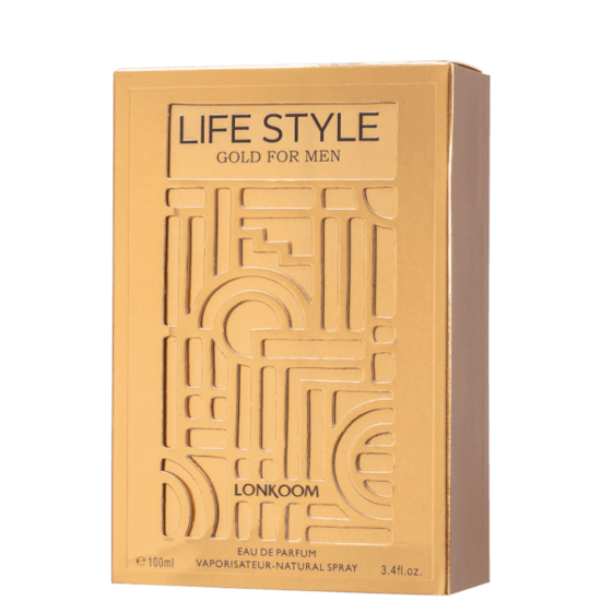 Perfume Life Style Gold For Men - Lonkoom - Masculino - Eau de Parfum - 100ml Perfume Life Style Gold For Men - Lonkoom - Masculino - Eau de Parfum - 100ml