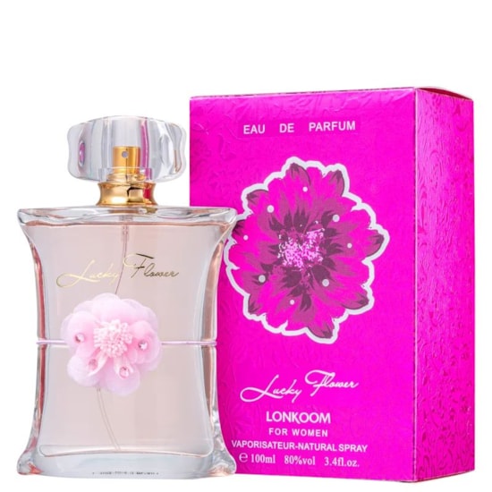 Perfume Lucky Flower - Lonkoom - Feminino - Eau de Parfum - 100ml Perfume Lucky Flower - Lonkoom - Feminino - Eau de Parfum - 100ml