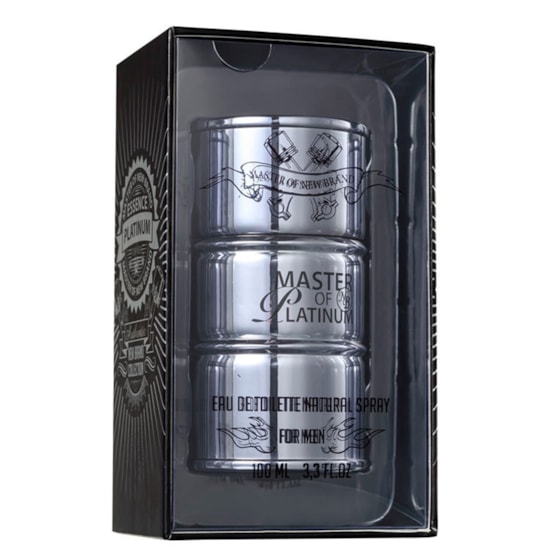 Perfume Master of Platinum - New Brand - Masculino - Eau de Toilette - 100ml Perfume Master of Platinum - New Brand - Masculino - Eau de Toilette - 100ml