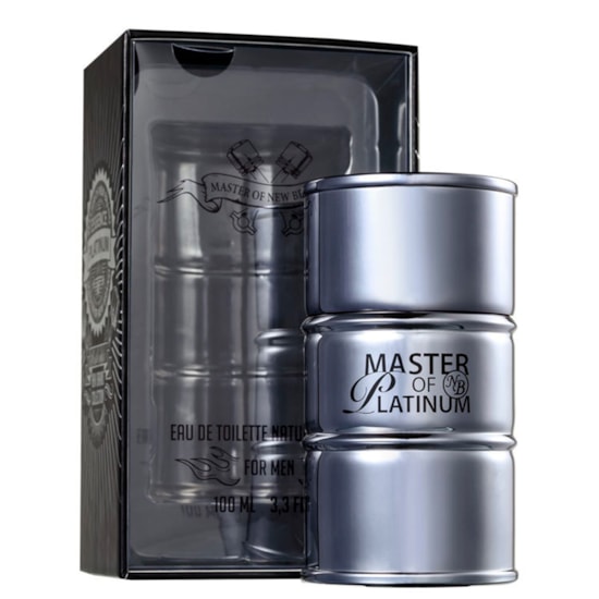 Perfume Master of Platinum - New Brand - Masculino - Eau de Toilette - 100ml Perfume Master of Platinum - New Brand - Masculino - Eau de Toilette - 100ml