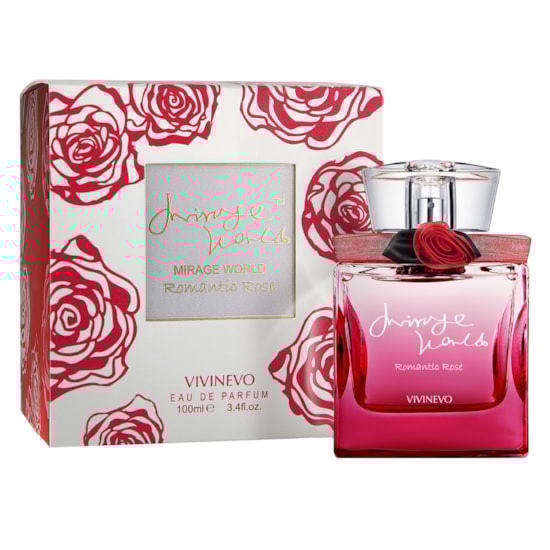Perfume Mirage World Romantic Rose - Vivinevo - Feminino - Eau de Parfum - 100ml Perfume Mirage World Romantic Rose - Vivinevo - Feminino - Eau de Parfum - 100ml