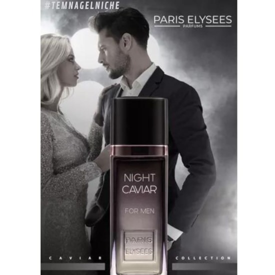 Perfume Night Caviar - Paris Elysees - Masculino - Eau de Toilette - 100ml Perfume Night Caviar - Paris Elysees - Masculino - Eau de Toilette - 100ml