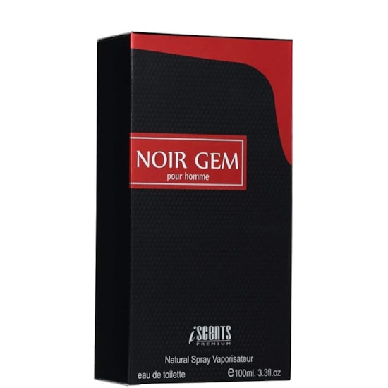 Perfume Noir Gem - I-Scents - Masculino - Eau de Toilette - 100ml Perfume Noir Gem - I-Scents - Masculino - Eau de Toilette - 100ml