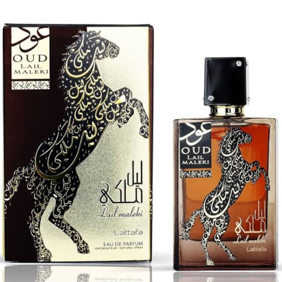 Perfume Oud Lail Maleki - Lattafa - Unissex - Eau de Parfum - 100ml Perfume Oud Lail Maleki - Lattafa - Unissex - Eau de Parfum - 100ml