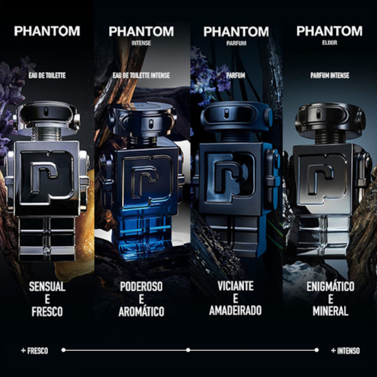 Perfume Phantom Elixir - Rabanne - Masculino - Parfum Intense - 100ml