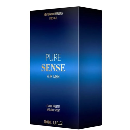 Perfume Pure Sense for Men - New Brand - Masculino - Eau de Toilette - 100ml Perfume Pure Sense for Men - New Brand - Masculino - Eau de Toilette - 100ml