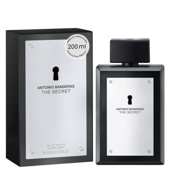 Perfume The Secret - Antonio Banderas - Masculino - Eau de Toilette - 200ml Perfume The Secret - Antonio Banderas - Masculino - Eau de Toilette - 200ml