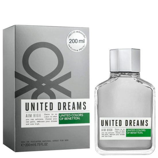 Perfume United Dreams Aim High - Benetton - Masculino - Eau de Toilette - 200ml Perfume United Dreams Aim High - Benetton - Masculino - Eau de Toilette - 200ml