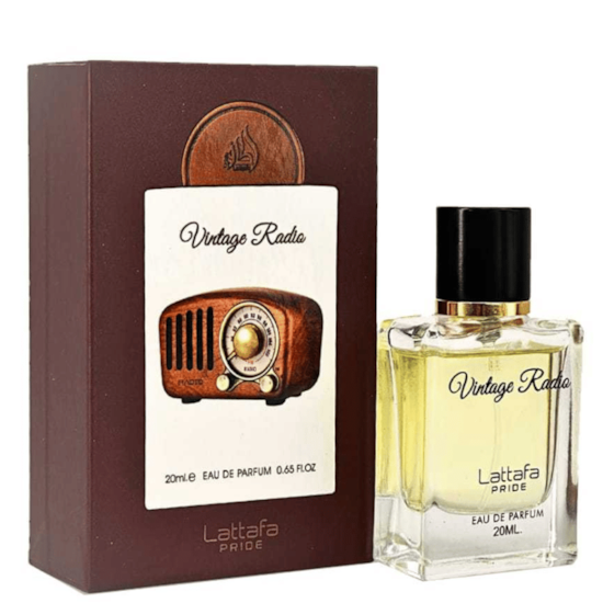 Perfume Vintage Radio - Lattafa - Unissex - Eau de Parfum - 20ml