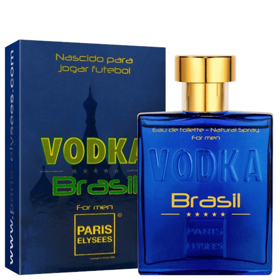 Perfume Vodka Brasil Blue - Paris Elysees - Masculino - Eau de Toilette - 100ml