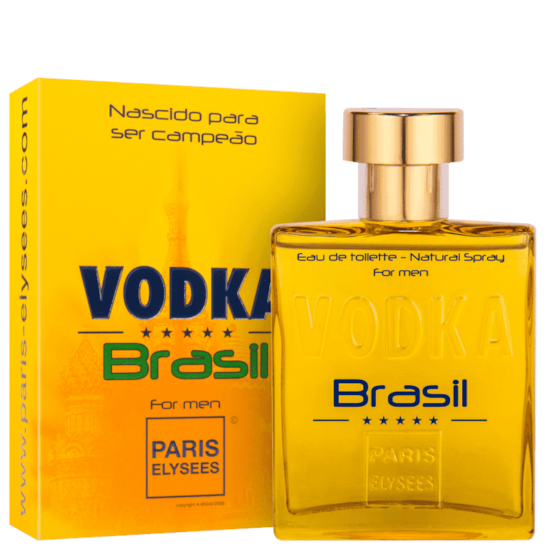 Perfume Vodka Brasil Yellow - Paris Elysees - Masculino - Eau de Toilette - 100ml Perfume Vodka Brasil Yellow - Paris Elysees - Masculino - Eau de Toilette - 100ml