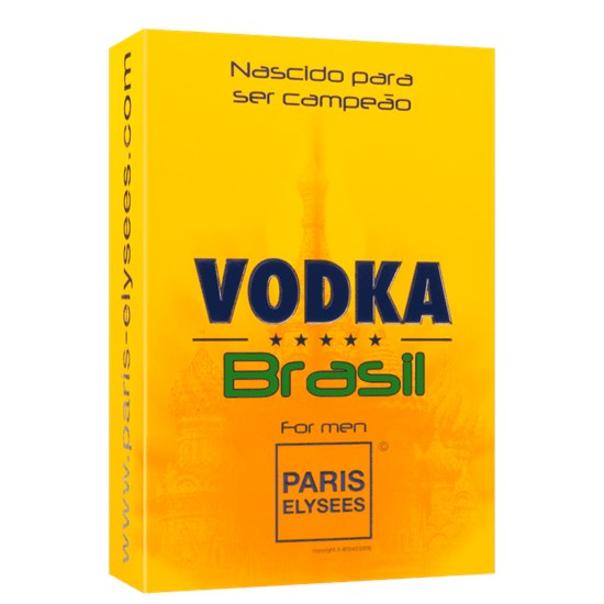 Perfume Vodka Brasil Yellow - Paris Elysees - Masculino - Eau de Toilette - 100ml