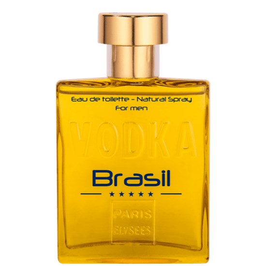 Perfume Vodka Brasil Yellow - Paris Elysees - Masculino - Eau de Toilette - 100ml