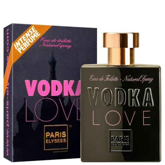 Perfume Vodka Love - Paris Elysees - Feminino - Eau de Toilette - 100ml Perfume Vodka Love - Paris Elysees - Feminino - Eau de Toilette - 100ml