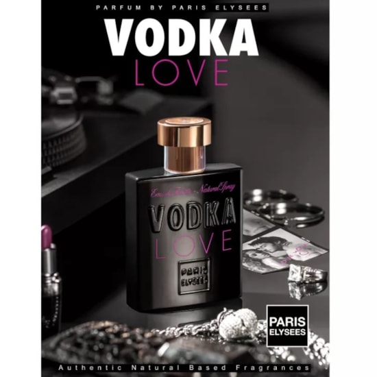 Perfume Vodka Love - Paris Elysees - Feminino - Eau de Toilette - 100ml Perfume Vodka Love - Paris Elysees - Feminino - Eau de Toilette - 100ml