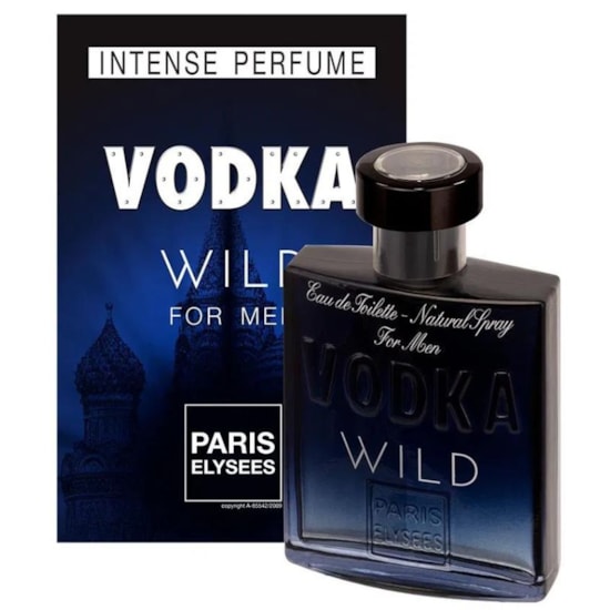Perfume Vodka Wild - Paris Elysees - Masculino - Eau de Toilette - 100ml Perfume Vodka Wild - Paris Elysees - Masculino - Eau de Toilette - 100ml