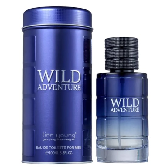 Perfume Wild Adventure - Linn Young - Masculino - Eau de Toilette - 100ml Perfume Wild Adventure - Linn Young - Masculino - Eau de Toilette - 100ml