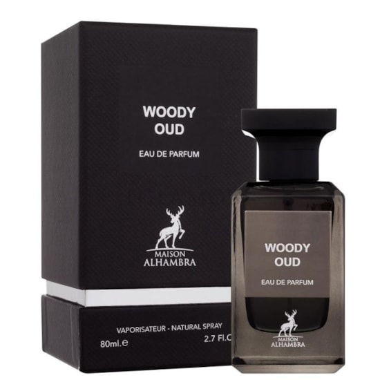 Perfume Woody Oud - Alhambra - Masculino - Eau de Parfum - 80ml