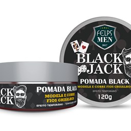Pomada Black Jack Black - Felps Men - Modela e Cobre - 120g