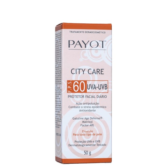 Protetor Solar Facial Clinicien City Care FPS 60 - Payot - 50g