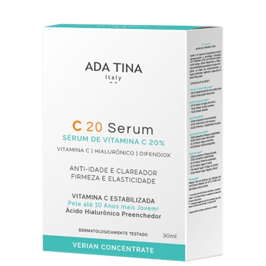 Sérum Anti-Idade - C20 Verian Concentrate - Ada Tina - 30ml
