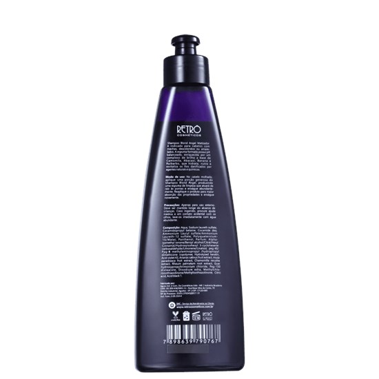 Shampoo Matizador Blond Angel - Retrô Cosméticos - 300ml