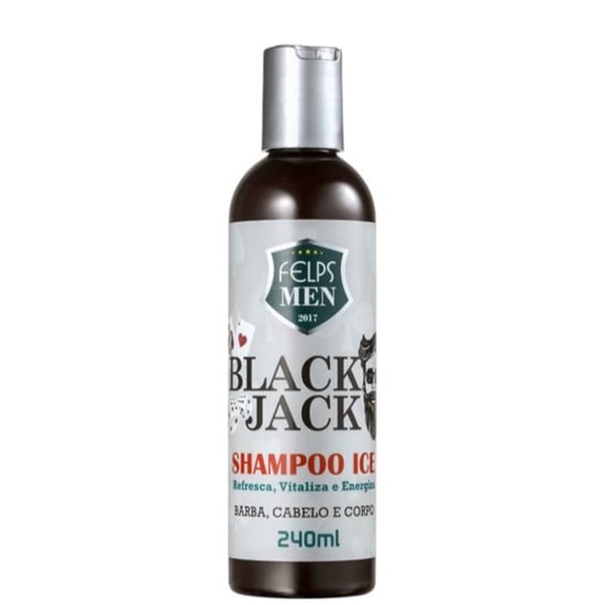 Shampoo Multifuncional - Black Jack Ice - Felps Men - 240ml