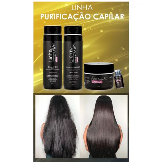 Shampoo Purificação Capilar com Carvão Ativado - Light Hair - 250ml