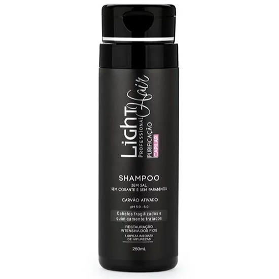 Shampoo Purificação Capilar com Carvão Ativado - Light Hair - 250ml