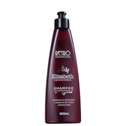 Shampoo Tons Vermelhos Red Elizabeth - Retrô Cosméticos - 300ml Shampoo Tons Vermelhos Red Elizabeth - Retrô Cosméticos - 300ml