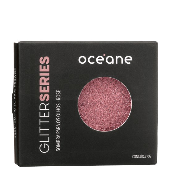 Sombra Cintilante Glitter Series - Océane - Cor Rose - 2g
